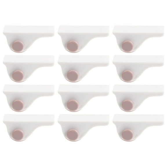 Raindrops 12 Pcs Stickable Pulleys Hang Container Cubby Rack Pink