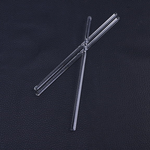 Raindrops 12 Pcs Stirrers Glass Rod Stirring Polished Transparent Stick