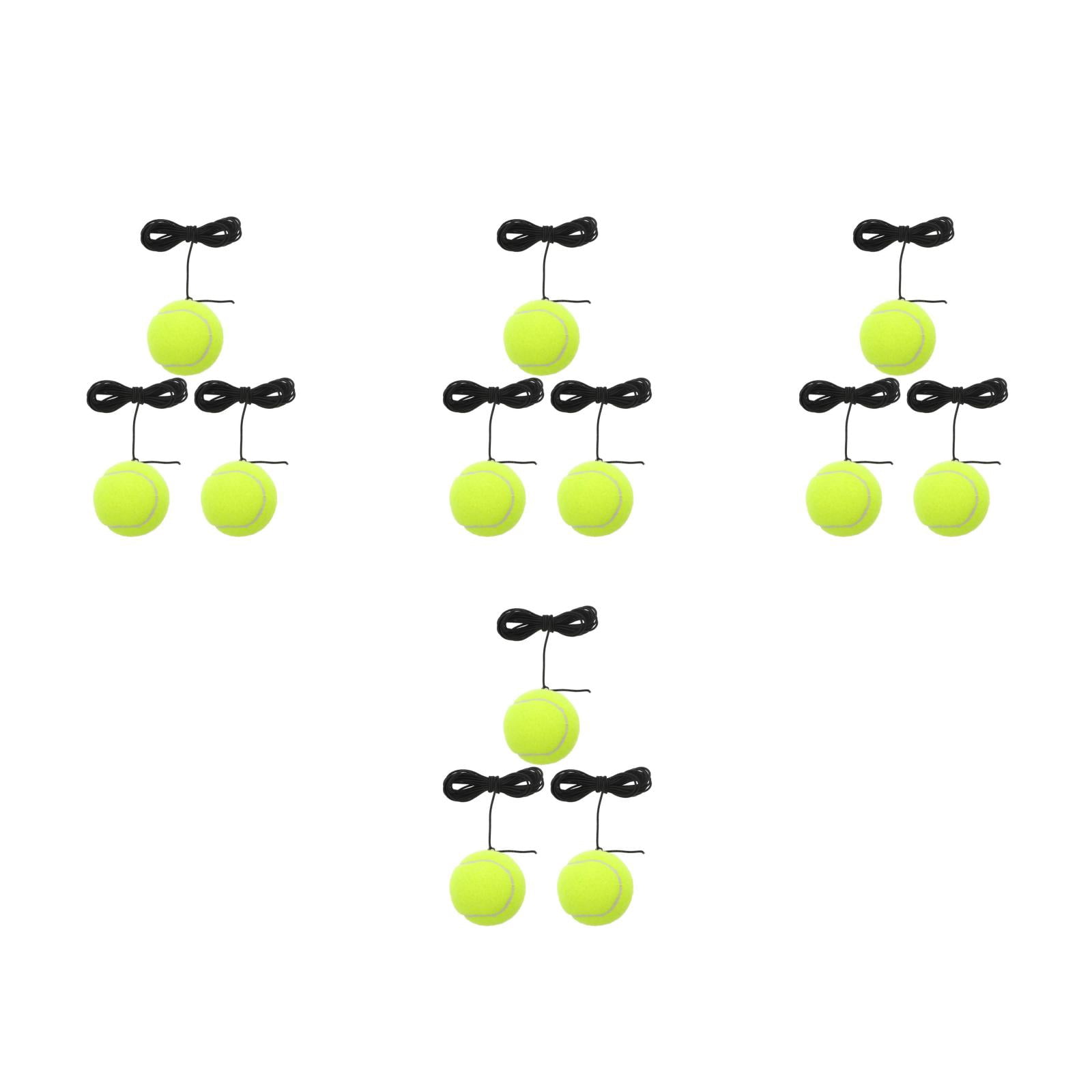 Raindrops 12 Pcs Trainer Rebound Balls with String Training Tool Portable Tennis Training Balls for Beginners Tennis Practice Equipment