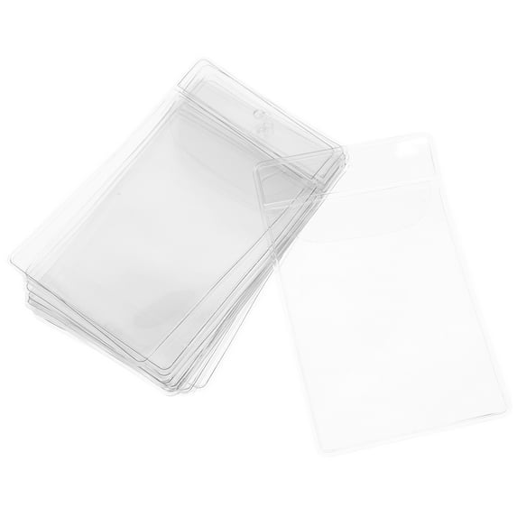 Raindrops 12 Pcs Useful Label Covers Warehouse Card Holder Transparent