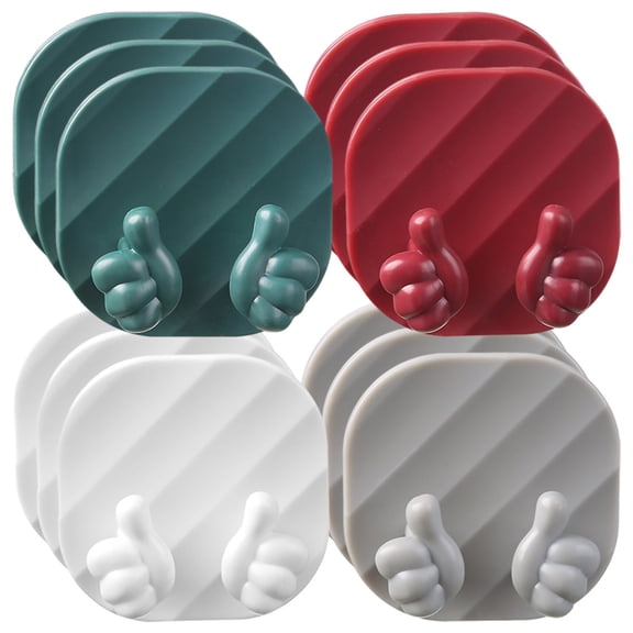 Raindrops  12 Pcs Wall Adhesive Charger Hooks Holder over Door Hanger Removable