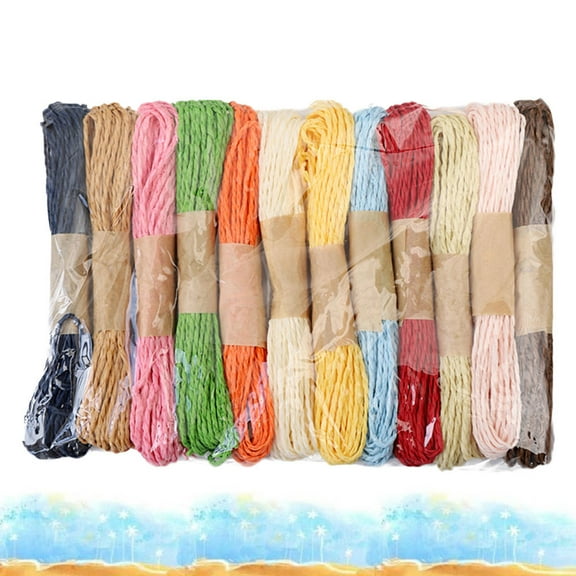 Raindrops 12 Roll Twine Colored Paper Rope DIY Crafts Paper Rope