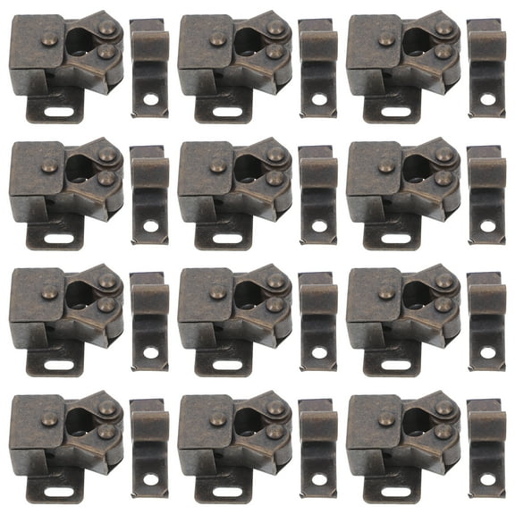 12 Sets Cupboard Ball Catch Door Roller Double Ball Cabinet Latch Hardware