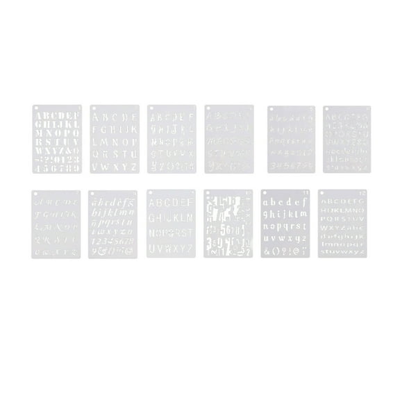 Raindrops 12 Sheets Alphanumeric Template Tracing Painting Child White