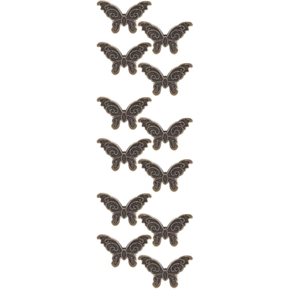 Raindrops 12 pcs  Butterfly Clips Metal Binder Clips Paper Binder Clip Paper Metal Journal Clip