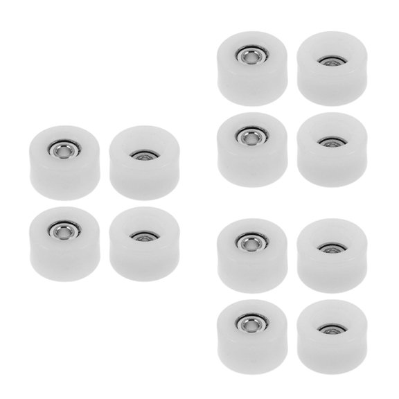 Raindrops 12 pcs Finger Skateboard Wheels With Bearings Practical And Sturdy Skateboard Accessories For Repairing Mini Skateboard Bearing Wheels