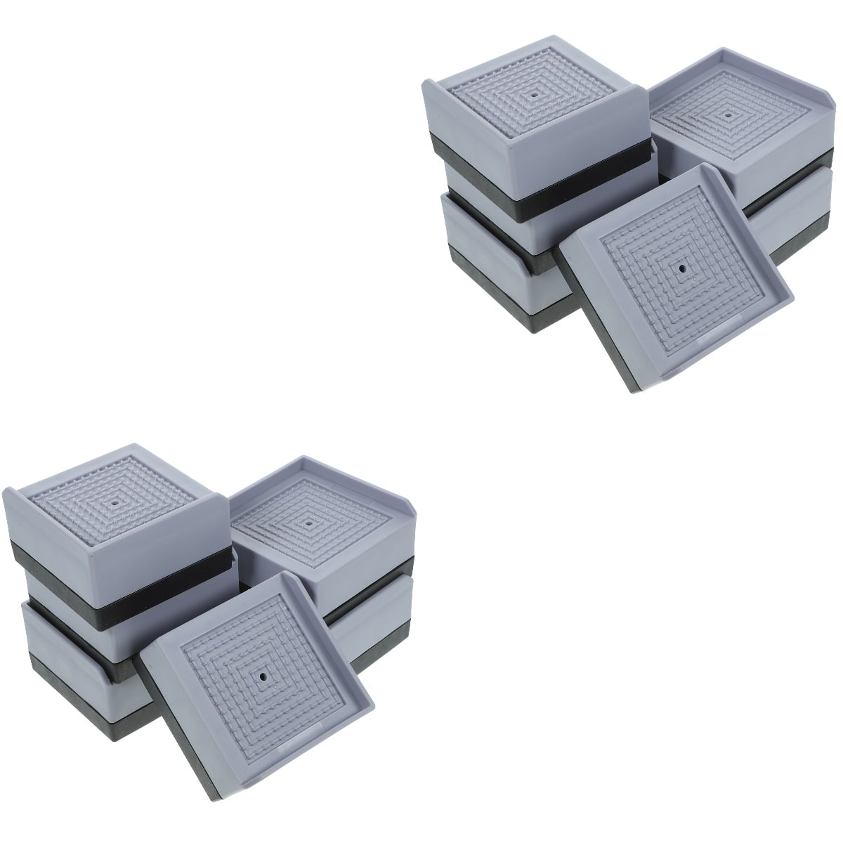 Raindrops 12 pcs Furniture Risers Non-slip Bed Risers Desk Leg Riser ...