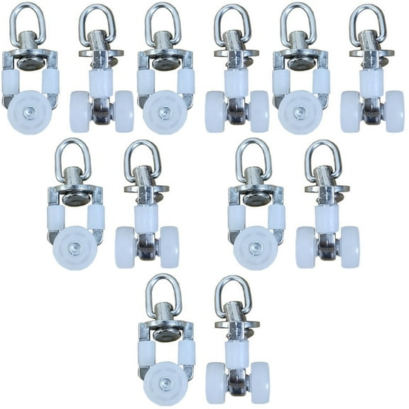 Raindrops 120 Pcs Curtain Track Rollers Twin Wheeled Carriers Curtain Track Silent Runner