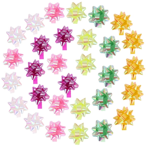 LABRIMP 120 Pcs Decorative Bows Made of PP Material, Size 1.8 x 1.8 x 0.8 Inches for Crafts and Wrapping