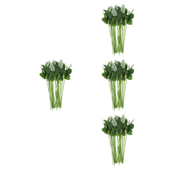 Raindrops 120 pcs  Simulation Rose Stem Artificial Plastic Stem Flower Pole with Leaves