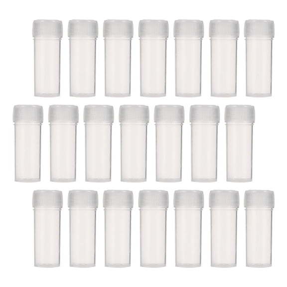 Raindrops Plastic Bottles For Liquids Plastic Vials Transparent 120Pcs 5Ml