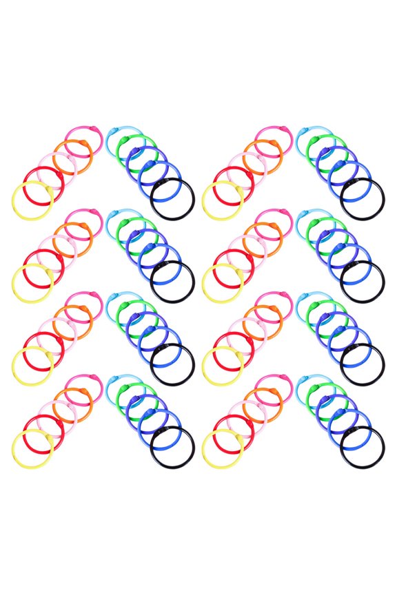 Key Ring and Scrapbook Binder Ring Metal 120Pcs