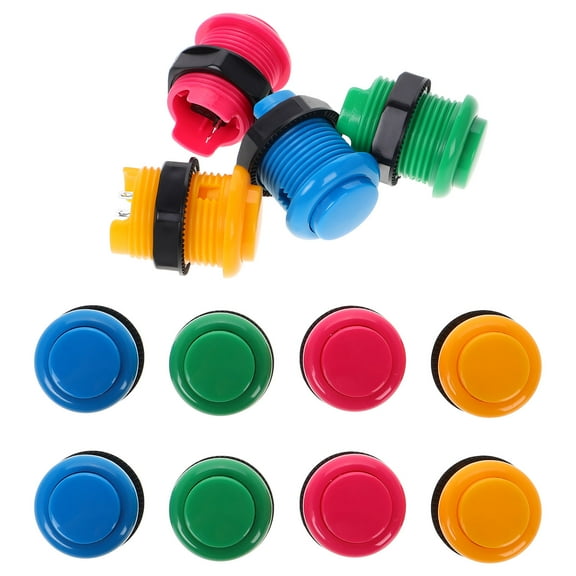 Raindrops Light Switches Game Push Button Pink 12PCS for Street Video Games