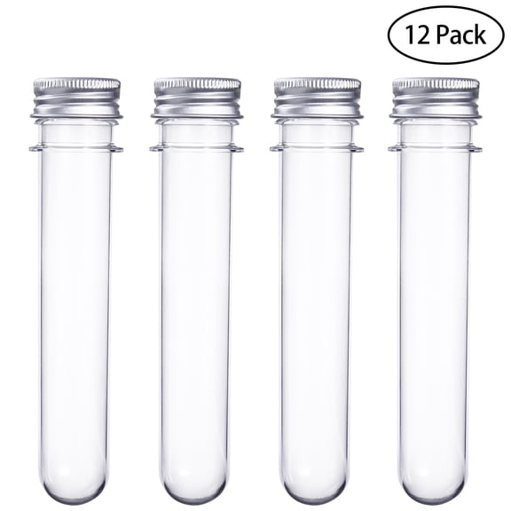 Raindrops 12Pack Lab Tubes for DIY Projects 5.6 * 1 * 1 Inch Ergonomic Design Plastic