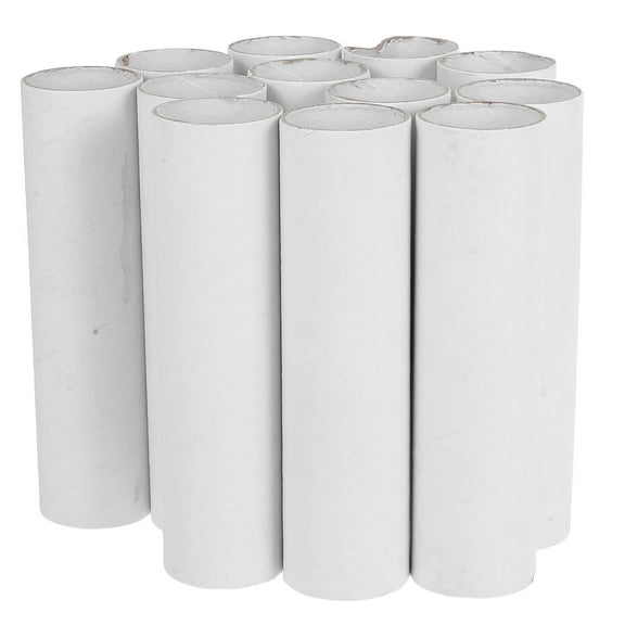Raindrops 12Pcs White Craft Tubes for Reusable Mailing and Protecting Artwork