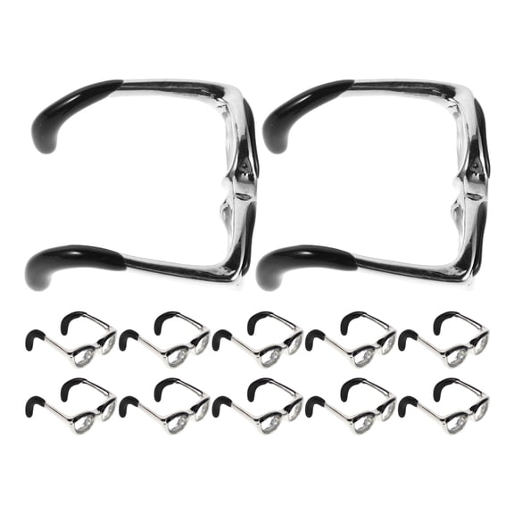 Raindrops Vintage Eyeglasses Ring for Women's Unique Adjustable Fashion Statement Lightweight Multi Color Size 12pcs