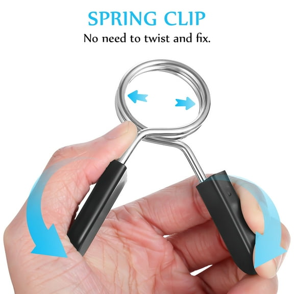 Raindrops 12Pcs Barbell Spring Clips For Dumbbells And Barbells With Lock Collars