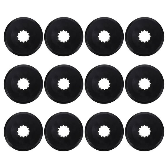 Raindrops 12Pcs Rear Brake Disc Guard Bike Spoke Protector Black for Mountain Bike
