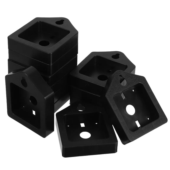 FOMIYES Wall Clock Back Cover, Black Plastic, Universal Fit, Sleek Design, Home Decor, 12Pcs