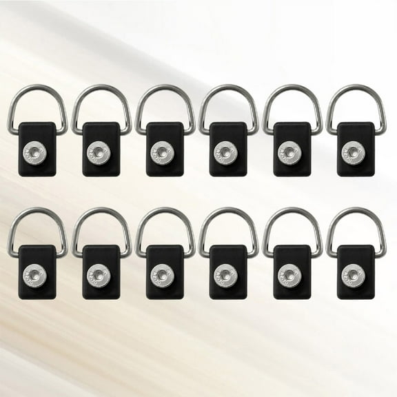 Raindrops 12Pcs D-Ring Fishing Rigging Bungee for Accessories for Canoe 2.4x0.98in