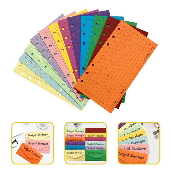 Raindrops 12Pcs Expenses Tracker Notebook High-Grade Paper for Financial Independence Habit