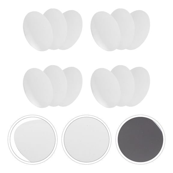 Raindrops Magnetic Stickers for Fridge White Pearlite Film 12Pcs 3.5x2.6x0.03In