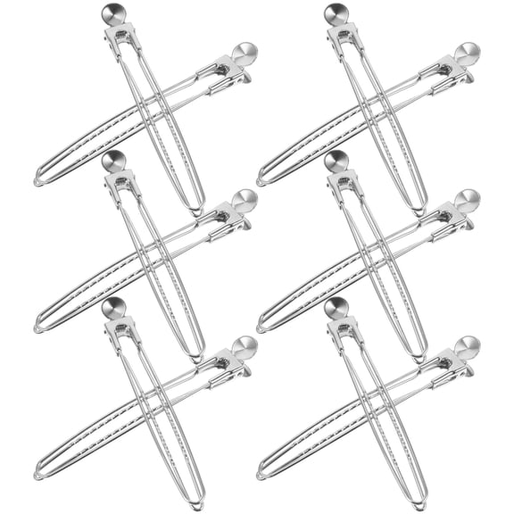 12pcs Metal Alligator Hair Clips for Curling, Hairdressing, Buns, Sectioning, Mini Hair Claw Clips, Stainless Steel Bobby Pins
