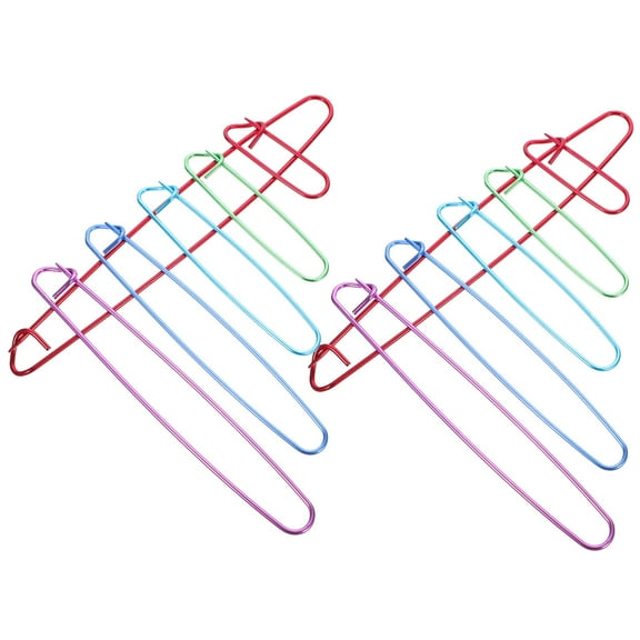 Raindrops 12Pcs Crochet Stitch Holder Aluminum Alloy Assorted Color for Home Use Easy Operation