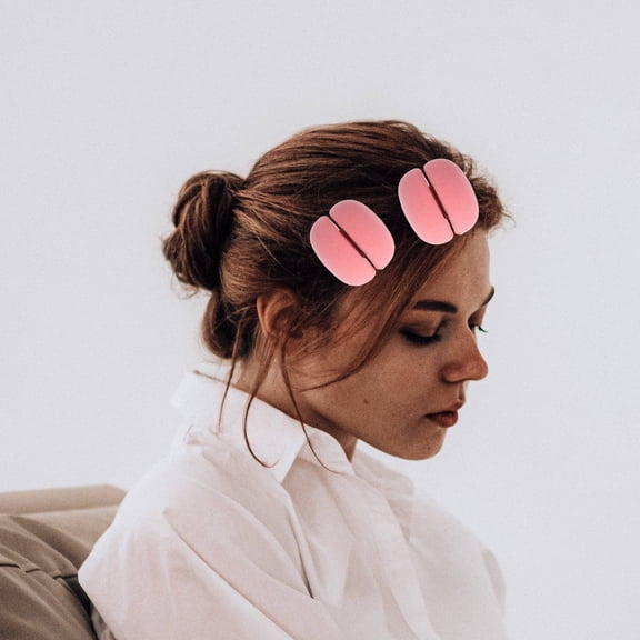 Raindrops Pink Sponge Curlers for Soft Sleepfriendly Effortless Waves Hair Styling