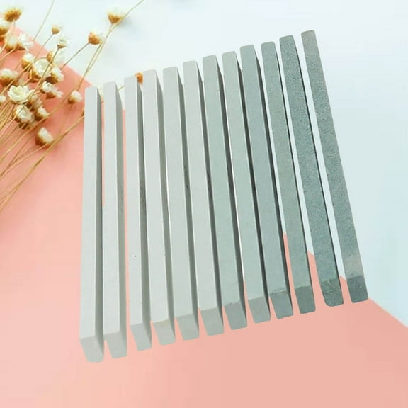 Raindrops 12Pcs Professional Whetstone Polishing Stone for Sharpening Stones Set 5.9*0.5*0.2in