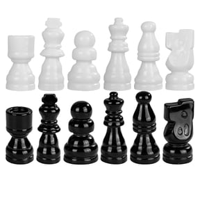 FOMIYES Resin Chess Pieces Set with 12 Colorful Figurines, Unique Design for Home Decoration, Collectors, and Chess Enthusiasts