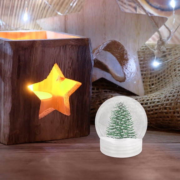 Raindrops Snow Globe Craft Kit with 12 Transparent PET Pieces for Snow Globe Making and Decoration