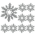 thumbnail image 1 of Raindrops 12Pcs Snowflake Table Placemats in Grey Felt for Christmas Party 3.9x3.9in, 1 of 8