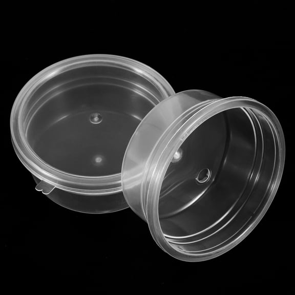 Raindrops 12Pcs Storage Containers for Clay and Small Items Transparent Round