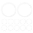 thumbnail image 1 of FOMIYES High Performance White Silicone Jar Seals for Regular Mouth 12Pcs, 1 of 8