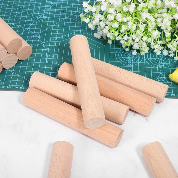 Raindrops 12-Piece Hardwood Wooden Sticks Set for Macrame, Clay Crafting, and Expert Craft Makers