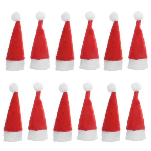 Raindrops 12pcs Christmas Hat Nonwoven Fabric Lollipop Candy Hat for Shop Family
