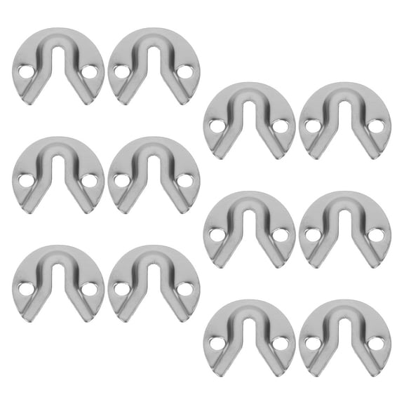 LABRIMP 12Pcs Silver Mirror Connectors Screws Hangers Durable Fixing Devices for Furniture Frames