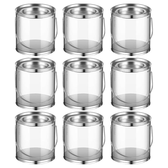 Raindrops 12pcs Jars With Lid Transparent PVC Reusable Storage For DIY Projects