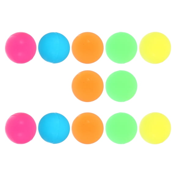 Raindrops Party Bag Luminous Bouncy Ball Solid Color 12pcs