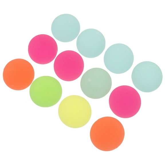 Raindrops Party Bag Luminous Bouncy Ball Solid Color 12pcs