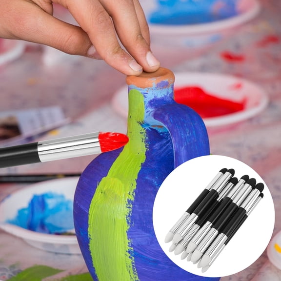 Raindrops 12pcs Multi-Functional Coloring Brush for Models and Action Figure DIY Painting and Crafting Brush Tools for Model Enthusiasts