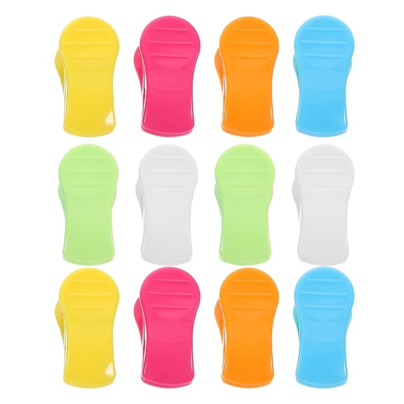 Raindrops Multi-Color Plastic Clothes Clips, Windproof and , 12 Pieces for Home Laundry Use