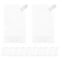 thumbnail image 1 of Raindrops 12pcs Plastic Drink Bag Beverages Juices Liquids Smoothies Clear Pouches For Travel Outdoor Events Camping, 1 of 8