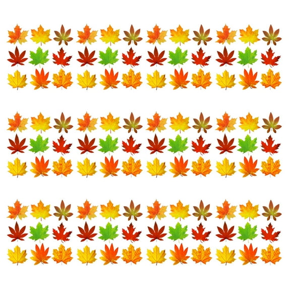 FOMIYES 135Pcs Multicolored Paper Tsgiving Decorations Maple Leaf Cutouts for Classroom and Party Decor