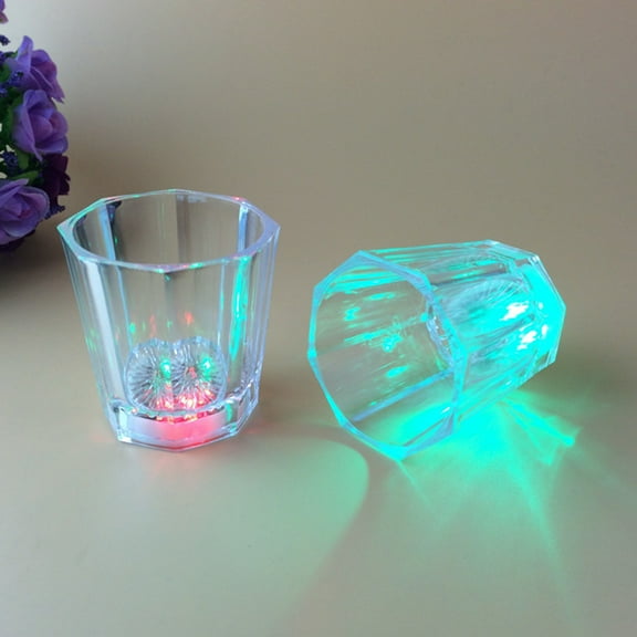 Raindrops 14 Pcs Light Up Cup 5x4x5.5cm in Size with LED Technology for Elegant Parties