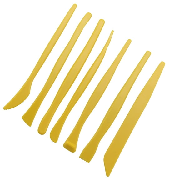 Raindrops 14 Pcs Pottery Kit for Craft Making Yellow Ultra Light Plastic