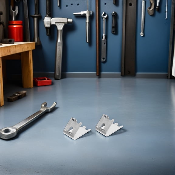 Raindrops 14-Piece Stainless Steel Refrigerator Shelf Brackets and Freezer Shelf Clamps, Easy to Install