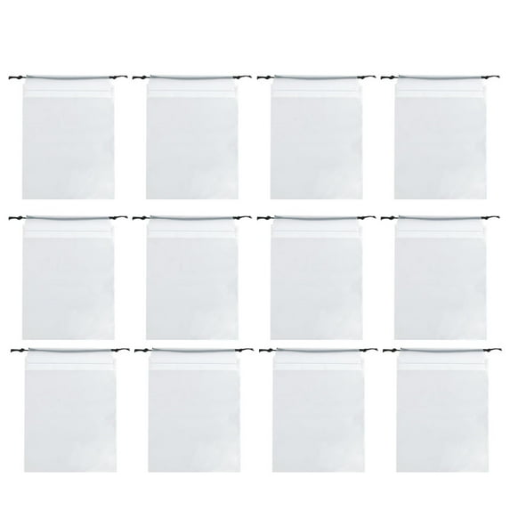 Raindrops 14-Pack Transparent PE Shoe Storage Bags Quick Identification for Home Organization
