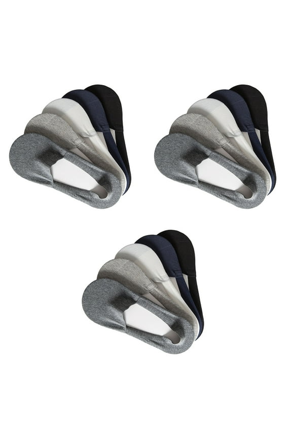 15 Pairs Low-cut Liners Socks Non Cotton Boat Hidden Invisible Socks for Men ( White + Dark Blue + Light Gray + Dark Gray)